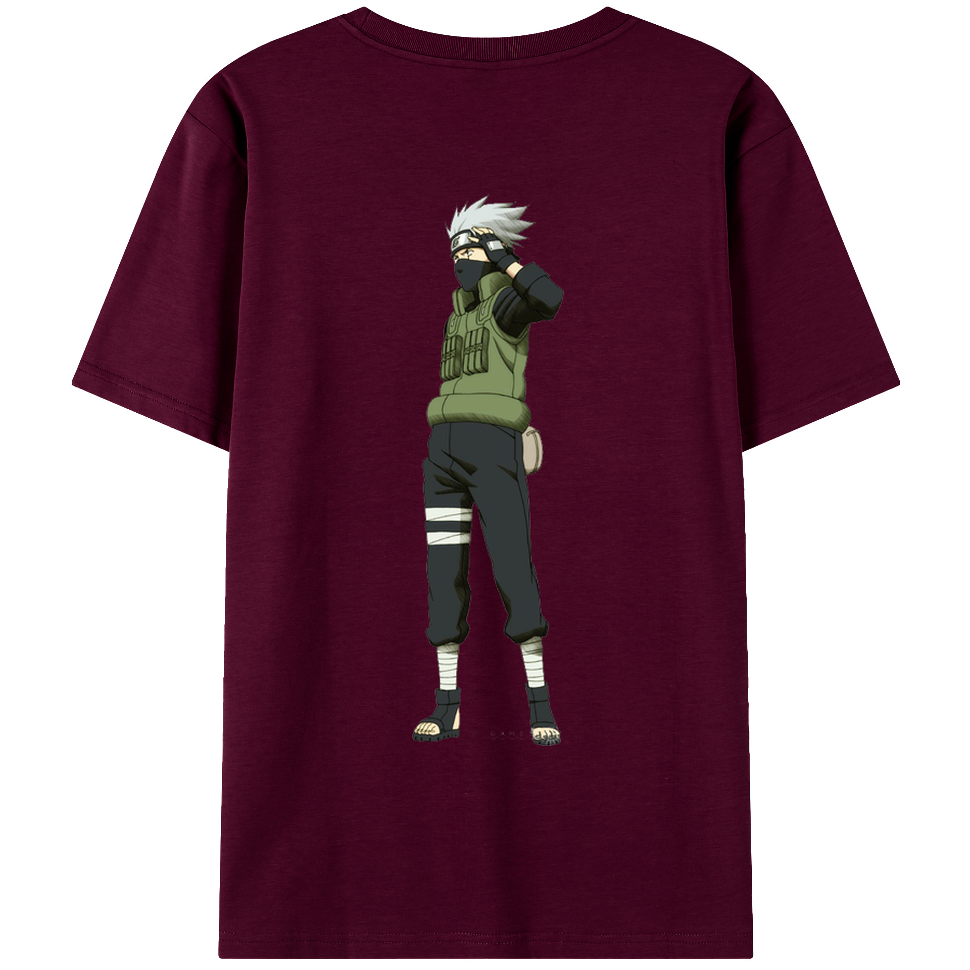 （画像用） NARUTO -ナルト- はたけ カカシ Hatake Kakashi レディース半袖Tシャツ(バックプリント)
